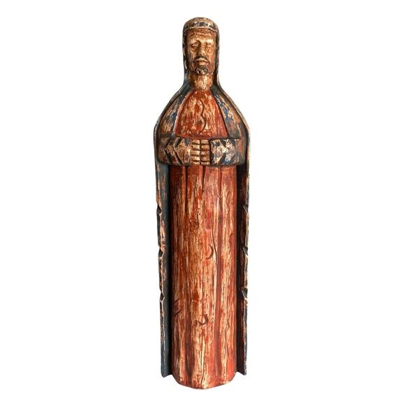 Southern Living | Holiday | Primitive Style Wise Man Statue Resin Santo ...
